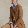Braune Ralph Lauren Pailletten-Herringbone-Jacken für Damen