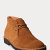 Braune Ralph Lauren Talan Chukka-Stiefel aus Wildleder für Herren