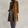 Braune Ralph Lauren Wildledermäntel für Damen