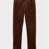 Braune Slim Fit Stretch-Samtjeans für Herren von Ralph Lauren