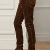 Braune Slim Fit Stretch-Samtjeans für Herren von Ralph Lauren