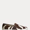 Braune Slip-On-Sneakers „Jinny Haircalf“ von Ralph Lauren für Damen