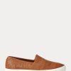 Braune Slip-On-Sneakers „Jinny“ von Ralph Lauren für Damen