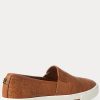 Braune Slip-On-Sneakers „Jinny“ von Ralph Lauren für Damen