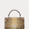cCopper Ralph Lauren The Python RL Top Handle Crossbody-Taschen für Damen