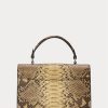 cCopper Ralph Lauren The Python RL Top Handle Crossbody-Taschen für Damen