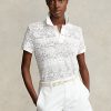 Cremefarbene Poloshirts mit geometrischer Spitze von Ralph Lauren für Damen