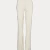 Cremefarbene Ralph Lauren Alandra Wollkrepphose für Damen