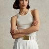 Cremefarbene Ralph Lauren Kaschmir-Tanktops für Damen