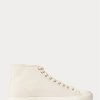 Cremefarbene Ralph Lauren Mayport Canvas-Sneaker für Herren