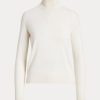 Cremefarbene Rollkragenpullover aus Kaschmir von Ralph Lauren für Damen