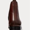 Dunkelbraune Chelsea-Stiefel aus Kalbsleder von Ralph Lauren für Herren