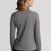 Dunkelgraue Ralph Lauren Trichterhals-Jersey-Pullover-Sweatshirts für Damen