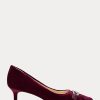 Fuchsia Ralph Lauren Amory Samt-Pumps für Damen