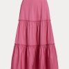Fuchsiafarbene A-Linien-Röcke aus Baumwolle von Ralph Lauren für Damen