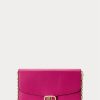 Fuschia Berry Damen Ralph Lauren Leder Medium Adair Umhängetaschen
