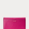 Fuschia Berry Damen Ralph Lauren Leder Medium Adair Umhängetaschen