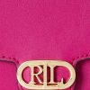 Fuschia Berry Damen Ralph Lauren Leder Medium Adair Umhängetaschen