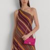 Fuschia Berry Damen Ralph Lauren Leder Medium Adair Umhängetaschen