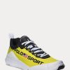 Gelb / Schwarz Damen Ralph Lauren Polo Sport Tech Racer Sneakers