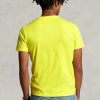 Gelbe Herren Ralph Lauren Custom Slim Fit Crewneck T-Shirts