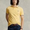 Gelbe Poloshirts aus Mesh im Slim Fit von Ralph Lauren für Herren