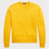 Gelbe Ralph Lauren Baumwollpullover mit Rundhalsausschnitt für Herren