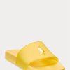 Gelbe Ralph Lauren Big Pony Sandalen für Damen