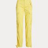 Gelbe Ralph Lauren Cargo-Knöchelhose aus federleichtem Twill für Damen