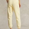 Gelbe Ralph Lauren Fleece-Sporthose für Damen