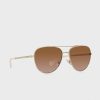 Goldene Ralph Lauren 0Ra4139 Pilotensonnenbrille für Damen