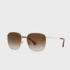 Goldfarbene Ralph Lauren 0Ra4136 Oversized-Sonnenbrille für Damen