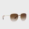 Goldfarbene Ralph Lauren 0Ra4136 Oversized-Sonnenbrille für Damen