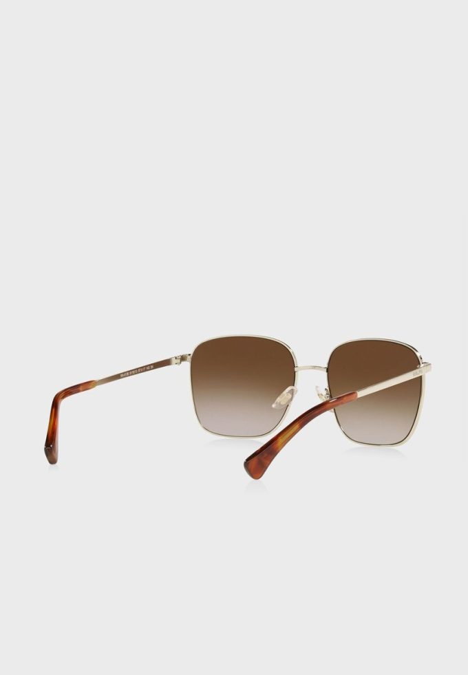 Goldfarbene Ralph Lauren 0Ra4136 Oversized-Sonnenbrille für Damen