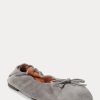 Graue Ballerinas „The Suede Pony“ von Ralph Lauren für Damen