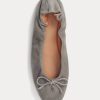 Graue Ballerinas „The Suede Pony“ von Ralph Lauren für Damen
