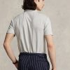 Graue Poloshirts aus Baumwolle und Leinen im Slim Fit von Ralph Lauren für Herren