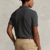 Graue Poloshirts aus Mesh von Ralph Lauren für Herren im Slim Fit