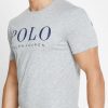 Graue Poloshirts mit Rundhalsausschnitt und Logo für Herren von Ralph Lauren