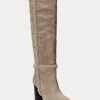 Graue Ralph Lauren Aubri Wildlederstiefel für Damen Graue Ralph Lauren Aubri Wildlederstiefel für Damen