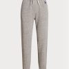 Graue Ralph Lauren Fleece-Sporthose für Damen