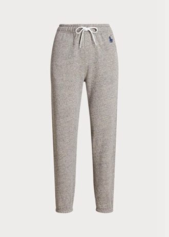 Graue Ralph Lauren Fleece-Sporthose für Damen