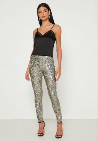 Graue Ralph Lauren Jersey Ankle Pant für Damen