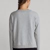Graue Ralph Lauren Jersey-Sweatshirts mit V-Ausschnitt für Damen