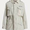 Graue Ralph Lauren Polo x FEED Feldjacken für Damen