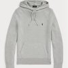 Graue Ralph Lauren Pullover mit Kapuze aus strukturierter Baumwolle für Herren