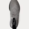 Graue Slip-On-Sneakers aus Wildleder von Ralph Lauren für Damen