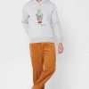 Grauer bedruckter Kapuzenpullover von Ralph Lauren für Herren