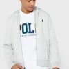 Grauer Ralph Lauren Essential Hoodie für Herren