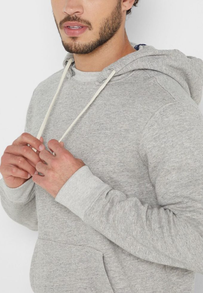 Grauer Ralph Lauren Essential Hoodie für Herren